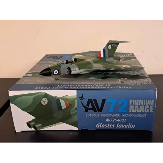 1/72 GLOSTER JAVELIN FAW9 XH892 NORFOLK AND SUFFOLK MUSEUM AV7254003 - DAMAGED